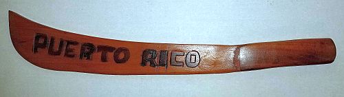 PUERTO RICO WOODEN MACHETE