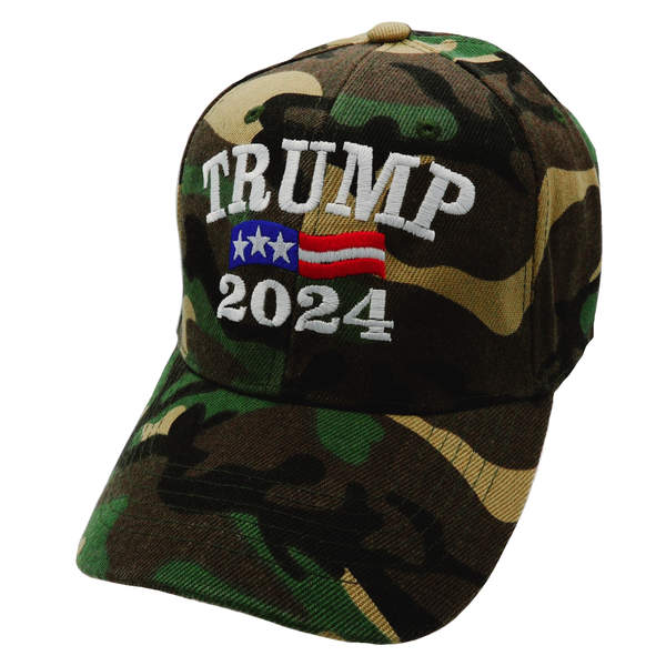 Trump 2024 Cap Green Camo