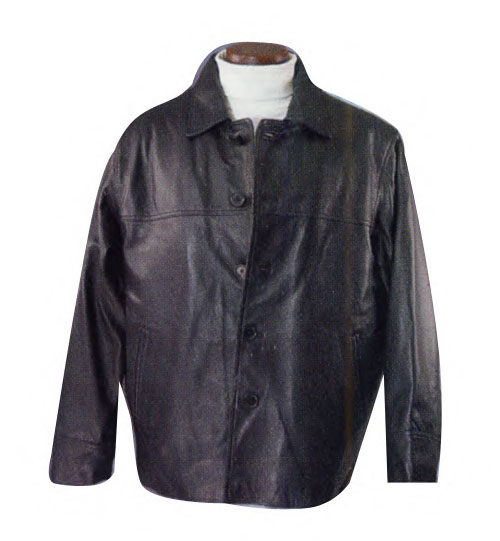 Cow Skin Leather Car Coat