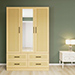 Rattan Armoire Wardrobe Closet