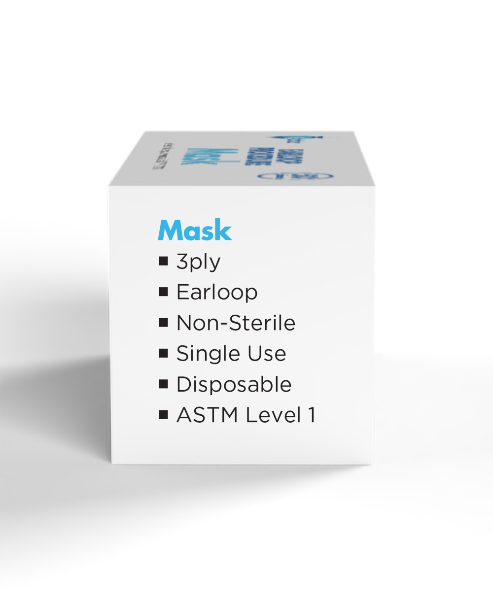 GLOBE Earloop Procedure Face Mask