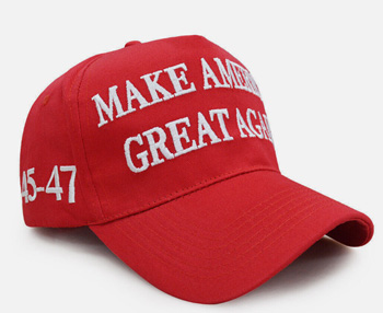 MAGA RED 45-47 Trump CAPS