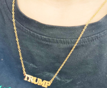 Trump Stainless 17in GOLD Necklace