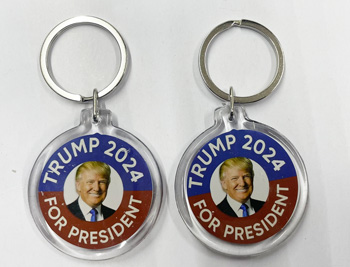 Trump for President 2024 Plastic KEYCHAINs