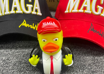 Rubber Trump Duck RED HATs