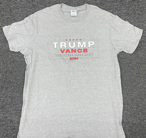 Trump Vance 2024 SHIRTs (L Gray)