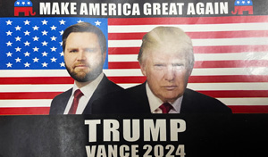 Trump Vance 2024 Picture 3 x 5 FLAGS