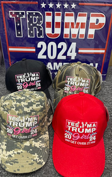 Yes, I'm a Trump Girl 2024 BASEBALL caps