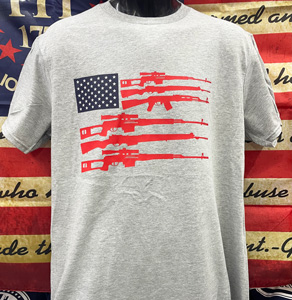 2nd Amendment Gun Flag T-SHIRTs