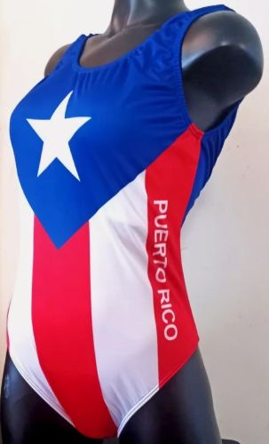 PUERTO RICO FLAG SWIMSUIT (LARGE SIZE)