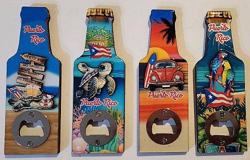 PUERTO RICO BOTTLE OPENER WITH MAGNET