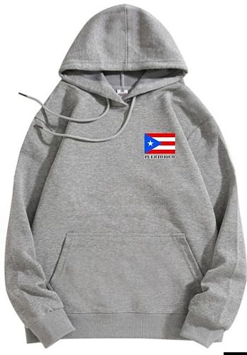 PUERTO RICO LIGHT GRAY HOODED