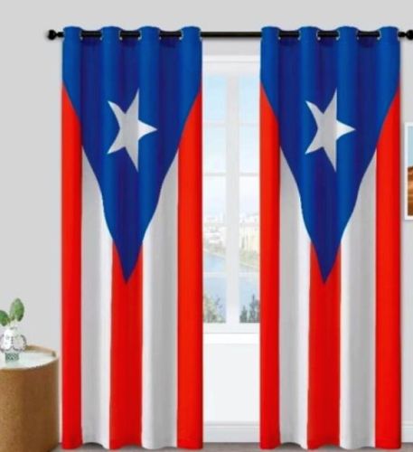 PUERTO RICO FLAG CURTAIN