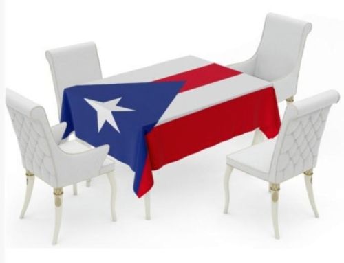 PUERTO RICO FLAG TABLECLOTH (56 X 72)