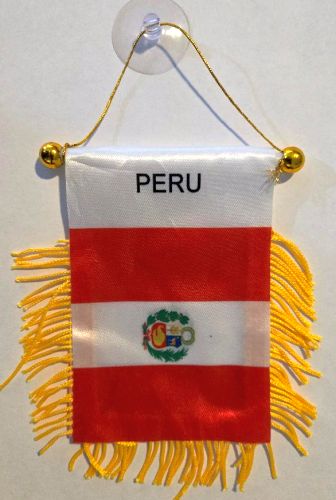 PERU FLAG MINI BANNER