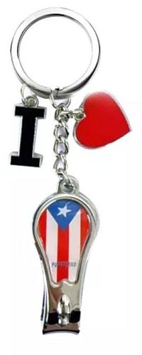 PUERTO RICO FLAG ''I LOVE'' NAIL CLIPPER