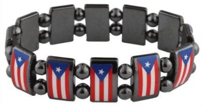 PUERTO RICO FLAG HERMATITE BRACELET