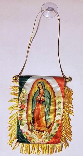 MEXICO ''GUADALUPE VIRGEN'' CAR MINI BANNER