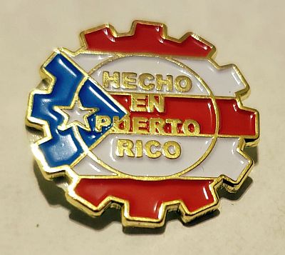 PUERO RICO ''HECHO EN PR'' PIN