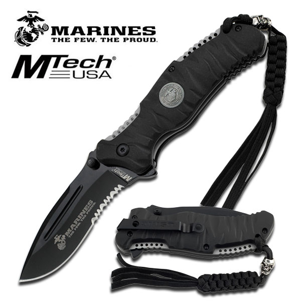LICENSED US Marines Tactical Pocket Folding Knife M-1020BK