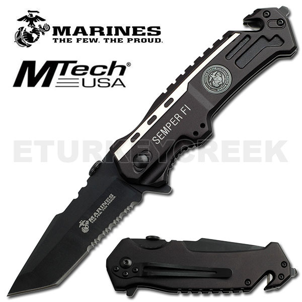 US Marine tanto blade Blade Folding Knife M-1002TS