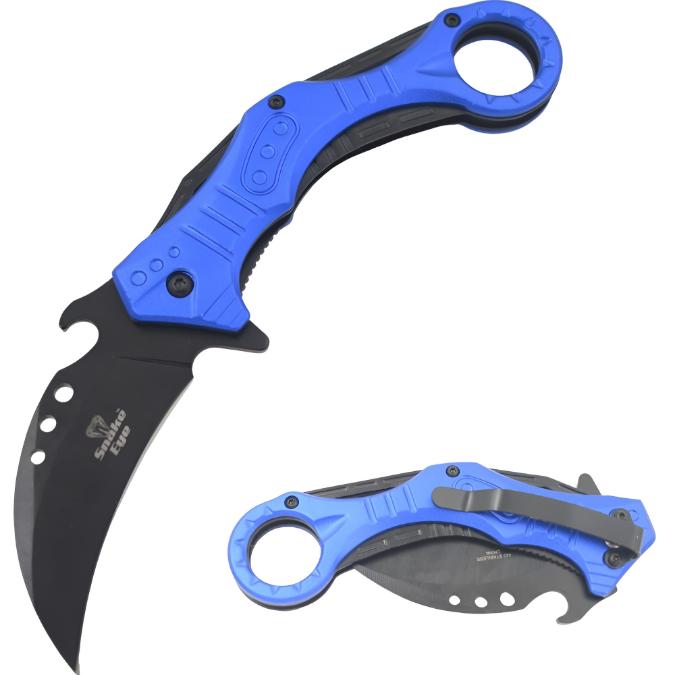 Snake Eye Tactical Karambit Style Spring Assist knife SE-1965BL