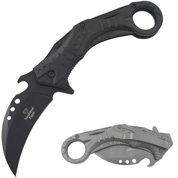 Snake Eye Tactical Karambit Style Spring Assist knife SE-1965BK