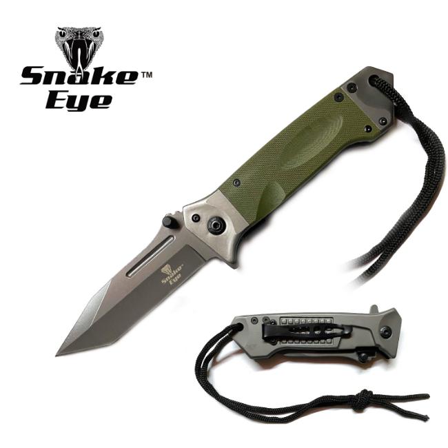 Snake Eye Tactical Heavy Duty Spring Assist KNIFE SE-1017GN