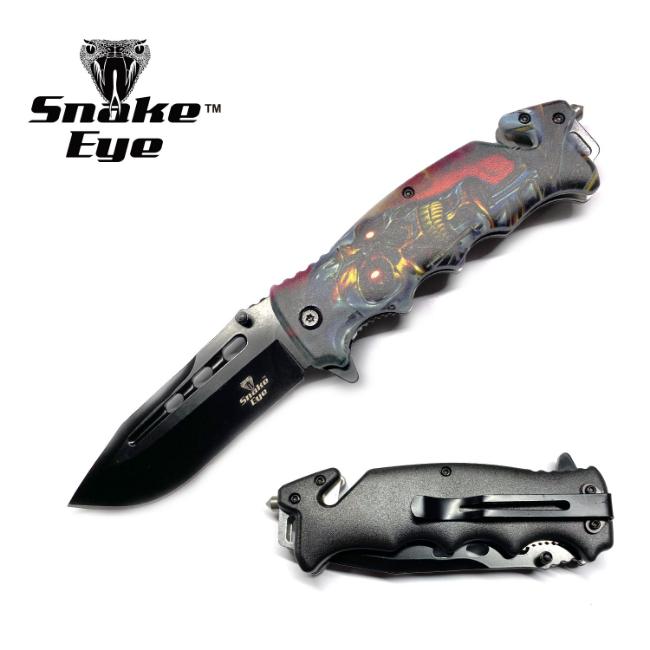 Snake Eye Tactical Rescue Style Spring Assist Knife SE-8005