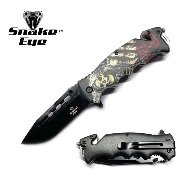 Snake Eye Tactical Rescue Style Spring Assist Knife SE-8005SK