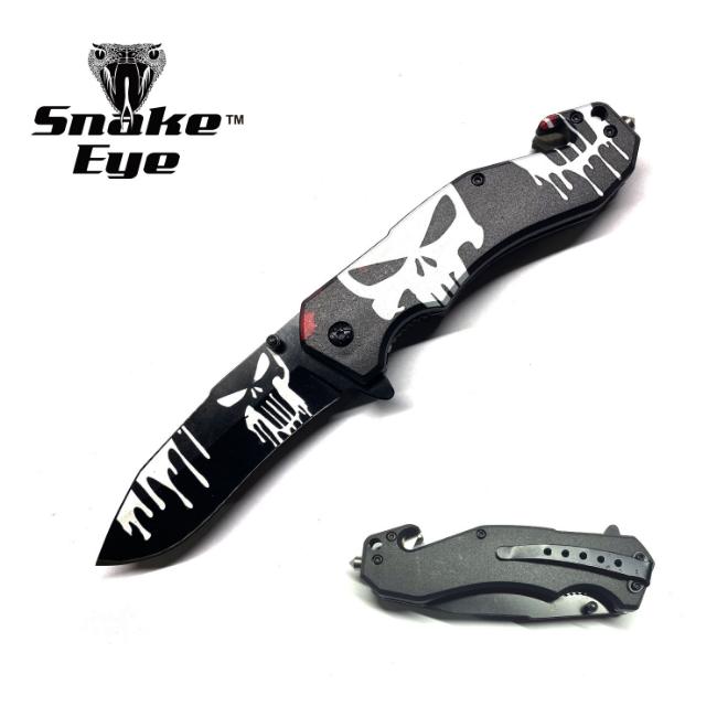 Snake Eye Tactical Rescue Style Spring Assist KNIFE SE-8004-A