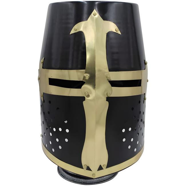 Medieval Warrior Templar Brass Crusader HELMET Knights HELMET