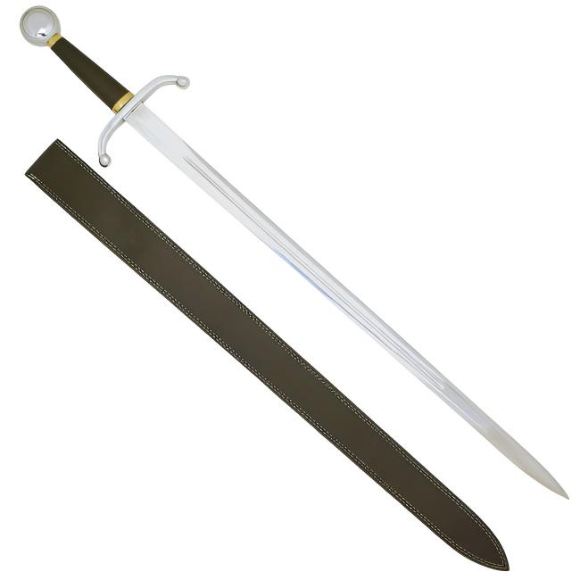 Medieval Warrior Royal Sentry SWORDS with Leather Sheath KT-4014