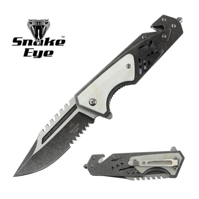 Snake Eye Tactical Rescue Style Heavy Duty Assist Knife SE-069WP