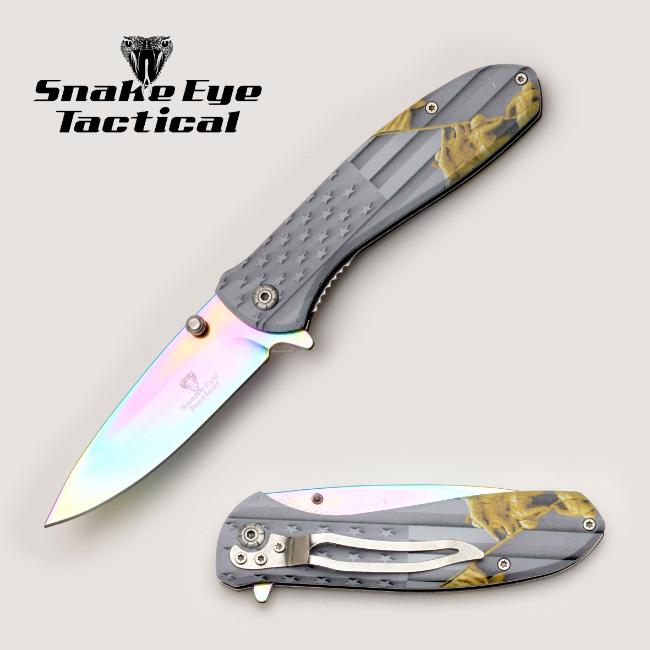 Snake Eye Tactical Heavy Duty Spring Assist Knife SE-1361RBD3