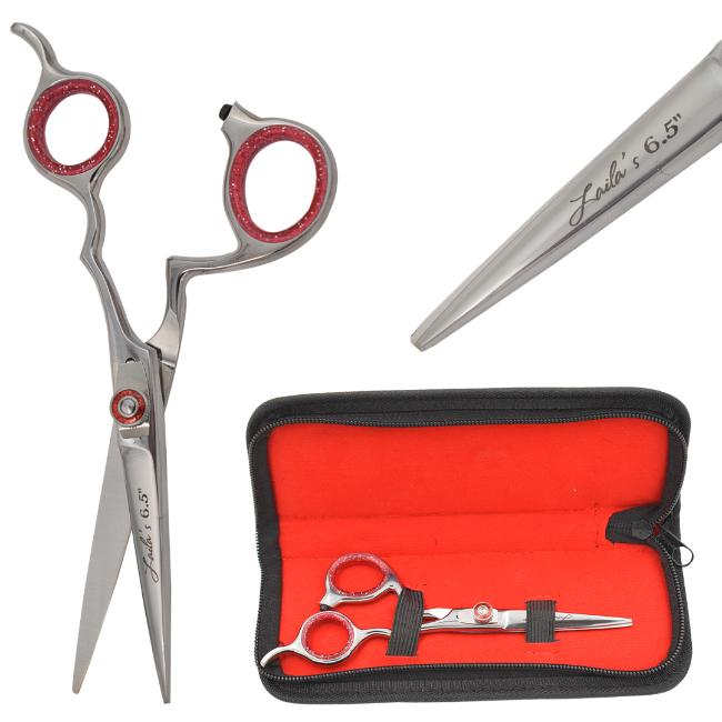 Laila's Professional Barber SCISSOR Silver Finish (L-506SS-6.5'')