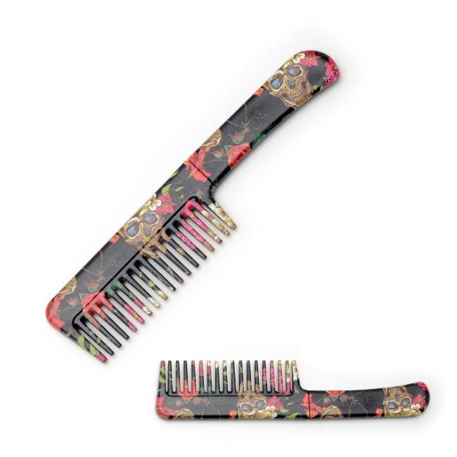 SKULL and Flower Design Comb Knife PK-107S