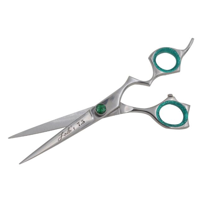 Laila's Professional Barber SCISSOR Silver Finish L-406GN