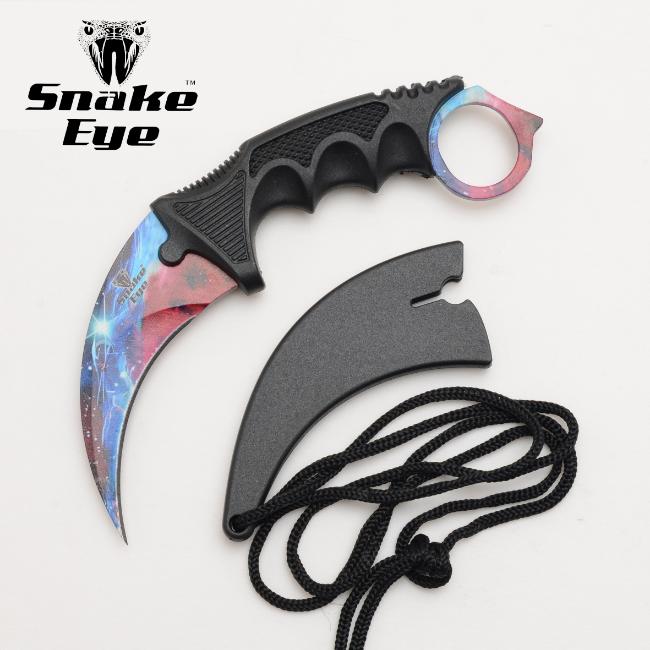 Snake Eye Tactical Karambit Style Neck Knife SE-0223GX-3