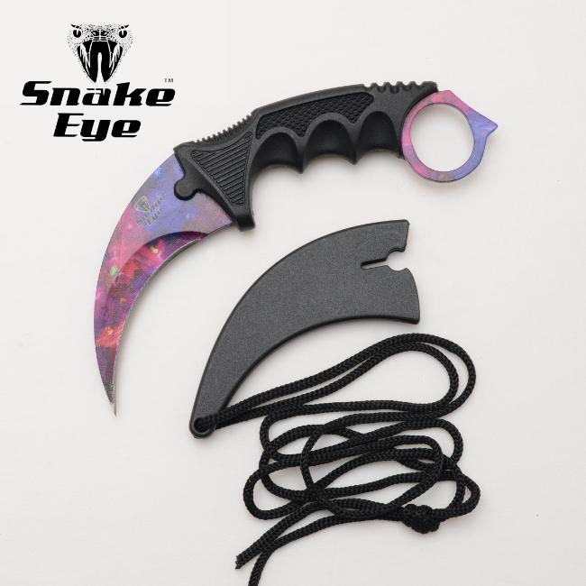 Snake Eye Tactical Karambit Style Neck Knife SE-0223GX-6