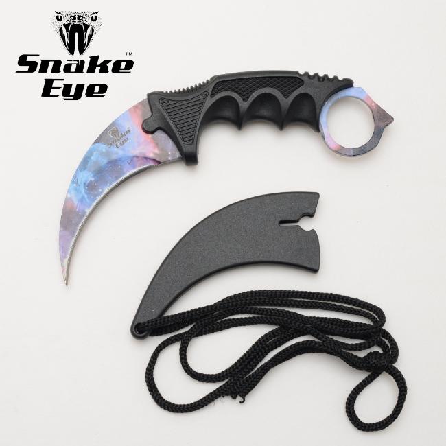 Snake Eye Tactical Karambit Style Neck Knife SE-0223GX-7