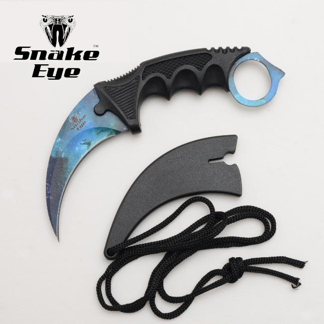 Snake Eye Tactical Karambit Style Neck Knife SE-0223GX-8