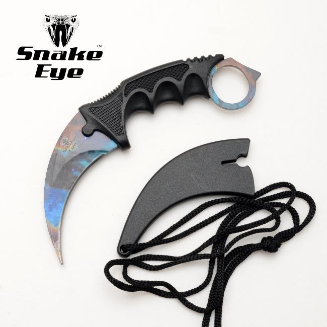 Snake Eye Tactical Karambit Style Neck Knife SE-0223GX-1