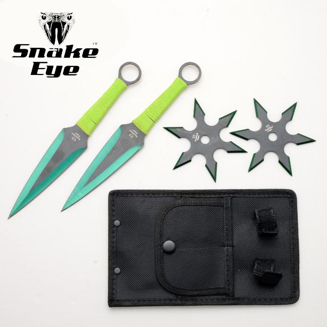 Snake Eye Tactical THROWING KNIFE & Star Set SE-0703GN-2SET