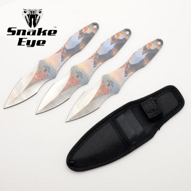 Snake Eye Tactical 3 PC THROWING KNIFE Set SE-070YL