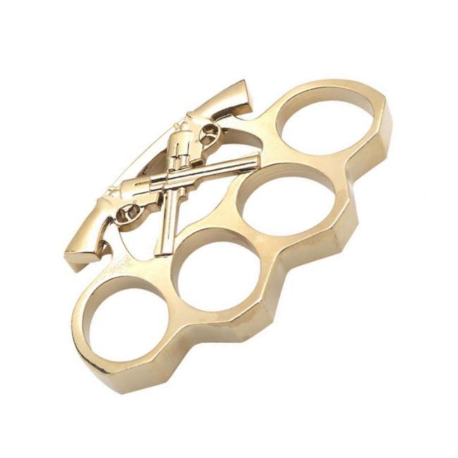 Snake Eye Tactical Wild West Gun Slinger Knuckle Buckle GOLD