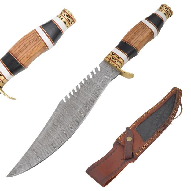 Old Ram Custom Handmade Damascus 547 Hunting KNIFE