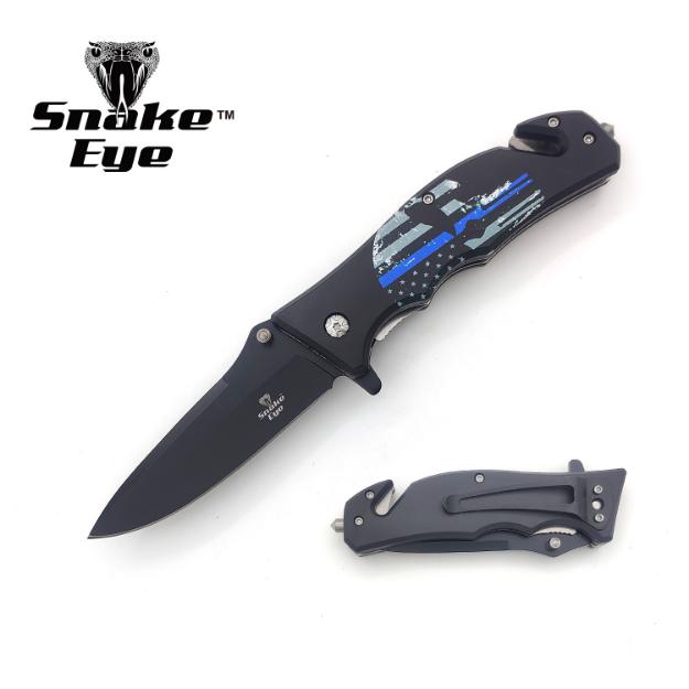 Snake Eye Tactical Rescue Style SK1 Spring Assist Knife