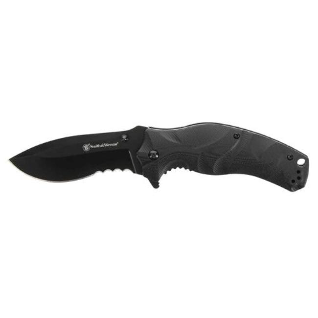 Smith & Wesson 1136220 Black Ops Recurve Assist Folding Knife