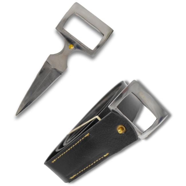 BELT Buckle Knife With Leather BELT BT-01SL